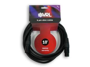 VRL VRLDMX5P10 5 Pin DMX Cable 10' VRL VRLDMX5P10 5 Pin DMX Cable 10'