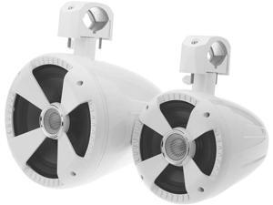 Soundstream WTS-8W Pair (2) of Gloss White 8” Wake Tower Speakers Soundstream WTS-8W Pair (2) of Gloss White 8” Wake Tower Speakers