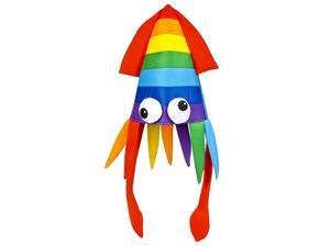 Novelty Rainbow Squid Hat Costume Party Hat Cap Novelty Rainbow Squid Hat Costume Party Hat Cap