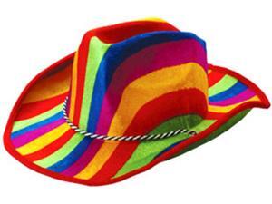 New Cowboy or Girl Rainbow Pride Striped Felt Party Hat New Cowboy or Girl Rainbow Pride Striped Felt Party Hat
