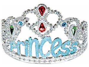 Princess Costume Blue Gems Tiara Birthday Party Hat Princess Costume Blue Gems Tiara Birthday Party Hat