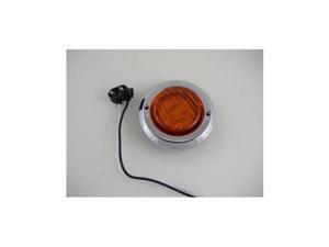 Amber 2" Round 9 LED Truck Trailer Marker Clearance Light Kit / Chrome Bezel Amber 2" Round 9 LED Truck Trailer Marker Clearance Light Kit / Chrome Bezel