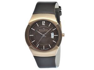 Skagen Men's 981XLRLD Brown Leather Swiss Quartz Watch Skagen Men's 981XLRLD Brown Leather Swiss Quartz Watch