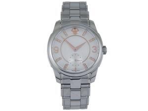 Movado Women's White Mother of Pearl Diamond-Accented Watch Movado Women's White Mother of Pearl Diamond-Accented Watch