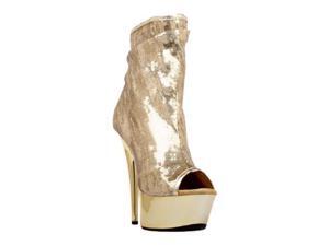 Women's Highest Heel Amber-411 Gold Sequin Women's Highest Heel Amber-411 Gold Sequin