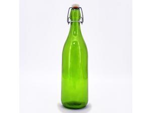 Modern Home 1L/34oz Culaccino Swing Top Round Glass Bottle - Smooth Lime Green Modern Home 1L/34oz Culaccino Swing Top Round Glass Bottle - Smooth Lime Green