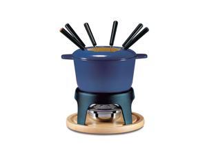 Swissmar F66706 Sierra 1.6-Quart Cast Iron Meat Fondue Set, 11-Piece, Deep Blue Swissmar F66706 Sierra 1.6-Quart Cast Iron Meat Fondue Set, 11-Piece, Deep Blue
