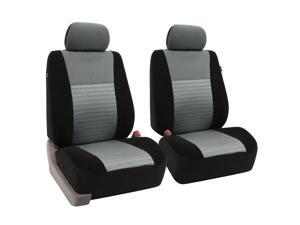 FH Group FB060102 Premium Fabric Car Seat Covers Front Bucket Covers Airbag Safe - Gray / Black FH Group FB060102 Premium Fabric Car Seat Covers Front Bucket Covers Airbag Safe - Gray / Black