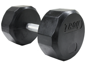 Troy 90lb Individual 12-Sided Rubber Encased Dumbbell Troy 90lb Individual 12-Sided Rubber Encased Dumbbell