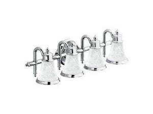 Moen CSIYB9864CH 30" Wide Victorian 4 Light Bathroom Fixture from the Waterhill Collection, Chrome Moen CSIYB9864CH 30" Wide Victorian 4 Light Bathroom Fixture from the Waterhill Collection, Chrome