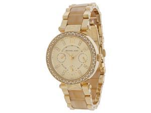 Michael Kors MK5842 Gold Dial Two Tone Chrono Women's Watch Michael Kors MK5842 Gold Dial Two Tone Chrono Women's Watch