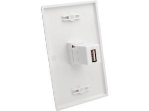 Tripp Lite USB 2.0 All-in-One Keystone/Panel Mount Coupler (F/F), White (U060-000-KP-WH) Tripp Lite USB 2.0 All-in-One Keystone/Panel Mount Coupler (F/F), White (U060-000-KP-WH)