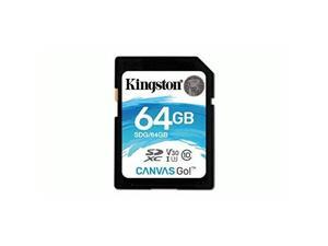 Kingston Canvas Go! 64GB SDXC 90R/45W U3 UHS-I V30 Flash Memory Card (SDG/64GB) Kingston Canvas Go! 64GB SDXC 90R/45W U3 UHS-I V30 Flash Memory Card (SDG/64GB)