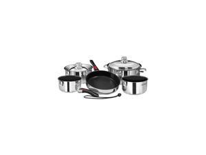 MAGMA A10-366-2 Magma Nesting 10-Piece Cookware - Stainless Steel Exterior and Slate Black Ceramica Non-Stick Interior MAGMA A10-366-2 Magma Nesting 10-Piece Cookware - Stainless Steel Exterior and Slate Black Ceramica Non-Stick Interior