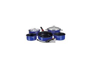 MAGMA A10-366-CB-2-IND Magma Nesting 10-Piece Induction Compatible Cookware - Cobalt Blue Exterior and Slate Black Ceramica Non-Stick Interior MAGMA A10-366-CB-2-IND Magma Nesting 10-Piece Induction Compatible Cookware - Cobalt Blue Exterior and Slate Black Ceramica Non-Stick Interior