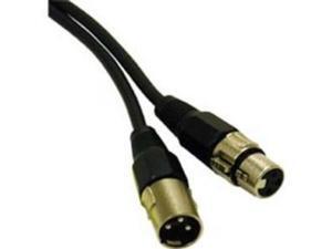 Cables To Go 40061 25ft Pro-Audio XLR M/F Cable Black Cables To Go 40061 25ft Pro-Audio XLR M/F Cable Black