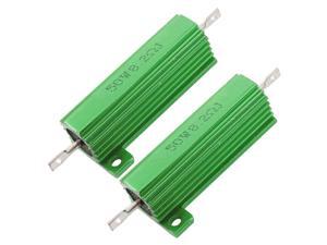 Unique Bargains 2 Pcs Green 50W Watt 8.2 Ohm 5% Aluminum Shell Wire Wound Resistors Unique Bargains 2 Pcs Green 50W Watt 8.2 Ohm 5% Aluminum Shell Wire Wound Resistors