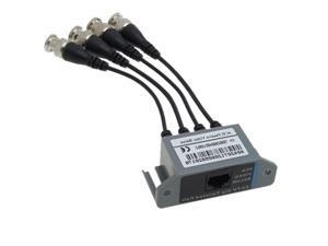 Video BNC to UTP 4 Channel RJ45 Black Video Balun Ncabl Video BNC to UTP 4 Channel RJ45 Black Video Balun Ncabl
