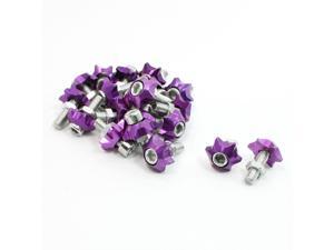 Unique Bargains 20 Pcs Star Shape Auto Car Motorcycle License Plate Frame Screw Purple Unique Bargains 20 Pcs Star Shape Auto Car Motorcycle License Plate Frame Screw Purple