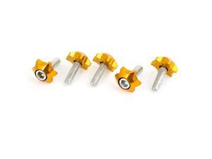 Unique Bargains 5 x Gold Tone Van Truck Car Star Design License Plate Decor Screws Bolts Unique Bargains 5 x Gold Tone Van Truck Car Star Design License Plate Decor Screws Bolts