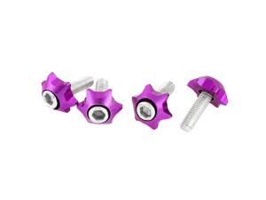 Cars Vehicles License Plate Bolts Screws Decor Purple 4 Pcs Cars Vehicles License Plate Bolts Screws Decor Purple 4 Pcs