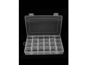 Clear Plastic 24 Slot Fishing Lure Bait Storage Tackle Box Case Container Clear Plastic 24 Slot Fishing Lure Bait Storage Tackle Box Case Container