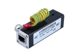 Global Bargains 100MHz RJ45 Port Network Signal Surge Protector Arrester Thunder Global Bargains 100MHz RJ45 Port Network Signal Surge Protector Arrester Thunder