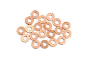 20 Pcs 4mm Inner Dia Copper Washers Flat Sealing Gaskets Rings for Car 20 Pcs 4mm Inner Dia Copper Washers Flat Sealing Gaskets Rings for Car