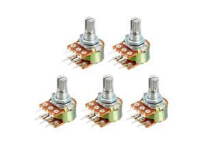 WH148 20K Ohm Variable Resistors Dual Turn Rotary Carbon Film Taper Potentiometer 5pcs WH148 20K Ohm Variable Resistors Dual Turn Rotary Carbon Film Taper Potentiometer 5pcs