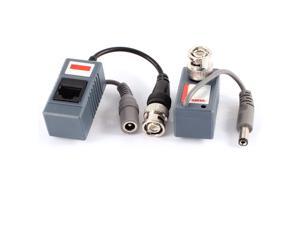 Unique Bargains Pair CCTV Camera DC 2.1x5.5mm RJ45 BNC Audio Video Power Balun Transceiver Unique Bargains Pair CCTV Camera DC 2.1x5.5mm RJ45 BNC Audio Video Power Balun Transceiver