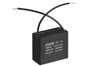 CBB61 Run Capacitor 450V AC 10uF 2 Cable Metallized Polypropylene Film Capacitors for Ceiling Fan CBB61 Run Capacitor 450V AC 10uF 2 Cable Metallized Polypropylene Film Capacitors for Ceiling Fan