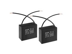 CBB61 Run Capacitor 450V AC 14uF 2 Wires Metallized Polypropylene Film Capacitors for Ceiling Fan 2pcs CBB61 Run Capacitor 450V AC 14uF 2 Wires Metallized Polypropylene Film Capacitors for Ceiling Fan 2pcs