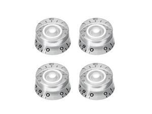 4pcs Silver Tone 6mm Potentiometer Control Knobs For LP Electric Guitar Acrylic Volume Tone Knob 4pcs Silver Tone 6mm Potentiometer Control Knobs For LP Electric Guitar Acrylic Volume Tone Knob