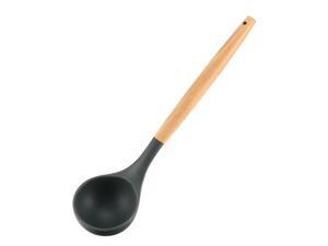 Deep Soup Ladle Kitchen Utensil Silicone Cooking Utensils Wood Handle Gadgets for Nonstick Cookware. Kitchen Accessories, Serving Utensils Deep Soup Ladle Kitchen Utensil Silicone Cooking Utensils Wood Handle Gadgets for Nonstick Cookware. Kitchen Accessories, Serving Utensils