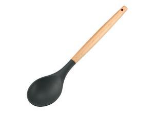 Solid Serving Spoon Kitchen Utensil Silicone Cooking Utensils Wood Handle Gadgets for Nonstick Cookware. Kitchen Accessories, Serving Utensils Solid Serving Spoon Kitchen Utensil Silicone Cooking Utensils Wood Handle Gadgets for Nonstick Cookware. Kitchen Accessories, Serving Utensils