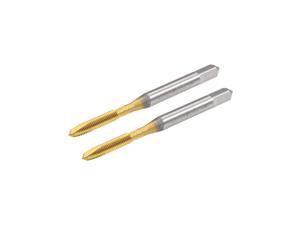 Metric Machine Tap M3 Thread 0.5 Pitch 3 Flutes Titanium Plating HSS 2pcs Metric Machine Tap M3 Thread 0.5 Pitch 3 Flutes Titanium Plating HSS 2pcs