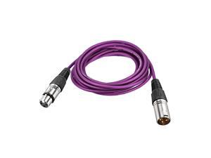 XLR Male to XLR Female Cable Line for Microphone Video Camera Sound Card Mixer Silver Tone XLR Purple Line 5M 16.4ft XLR Male to XLR Female Cable Line for Microphone Video Camera Sound Card Mixer Silver Tone XLR Purple Line 5M 16.4ft