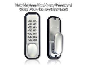 Generic Weatherproof Mechanical Keyless Password Metal Door Lock for Home Office Color Silver Generic Weatherproof Mechanical Keyless Password Metal Door Lock for Home Office Color Silver