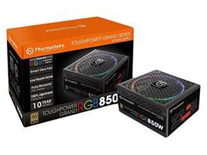 Thermaltake Toughpower Grand RGB 850W 80+ Gold Smart Zero 256-Color RGB Fan Fully Modular Power Supply 10 YR Warranty PS-TPG-0850FPCGUS-R Thermaltake Toughpower Grand RGB 850W 80+ Gold Smart Zero 256-Color RGB Fan Fully Modular Power Supply 10 YR Warranty PS-TPG-0850FPCGUS-R
