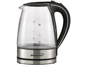 Brentwood KT-1900BK 1.7L Cordless Glass Electric Kettle, Black Brentwood KT-1900BK 1.7L Cordless Glass Electric Kettle, Black