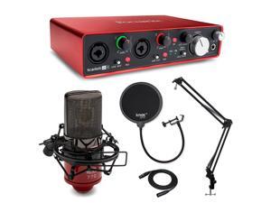 Focusrite Scarlett 2I4 Interface with MXL 770 Mic and Studio Accessory Bundle Focusrite Scarlett 2I4 Interface with MXL 770 Mic and Studio Accessory Bundle