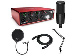 Focusrite Scarlett 18i8 Plus Audio-Technica AT2020 Microphone Bundle Focusrite Scarlett 18i8 Plus Audio-Technica AT2020 Microphone Bundle