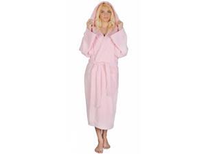 Women's Venus Model Turkish Cotton Hooded Bathrobe, Pink, S/M Women's Venus Model Turkish Cotton Hooded Bathrobe, Pink, S/M