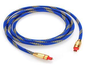 Premium 2M Toslink Digital Optical Fiber Audio Cable 6.5FT OD 5.0 Premium 2M Toslink Digital Optical Fiber Audio Cable 6.5FT OD 5.0