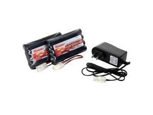 Tenergy 9.6V Flat NiMH Battery Packs for RC Car, High Capacity 8-Cell 2000mAh Rechargeable Battery Pack, Replacement Hobby Battery Pack with Standard Tamiya Connectors (2 Battery Packs + 1 Charger) Tenergy 9.6V Flat NiMH Battery Packs for RC Car, High Capacity 8-Cell 2000mAh Rechargeable Battery Pack, Replacement Hobby Battery Pack with Standard Tamiya Connectors (2 Battery Packs + 1 Charger)