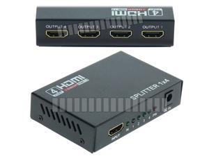 1 in 4 out HDMI 1.4 Splitter Box 1080P 3D HDCP Full HD EU Plug 4 Ways Screen External Power Metallic Case Compatible with HDMI 1.3 Female to Female HDMI Hub Extender Connector 1x4 OEM 1 in 4 out HDMI 1.4 Splitter Box 1080P 3D HDCP Full HD EU Plug 4 Ways Screen External Power Metallic Case Compatible with HDMI 1.3 Female to Female HDMI Hub Extender Connector 1x4 OEM