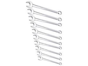 Powerbuilt 10 Piece Metric Mirror Polish Combination Wrench Set, Chrome Vanadium Powerbuilt 10 Piece Metric Mirror Polish Combination Wrench Set, Chrome Vanadium