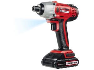 Powerbuilt 20V Lithium-Ion Cordless Impact Driver 1590 in-lbs with Case - 240132 Powerbuilt 20V Lithium-Ion Cordless Impact Driver 1590 in-lbs with Case - 240132