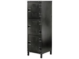 Allspace 3 Door Steel Storage Locker With Dark Weathered Finish - 450112E Allspace 3 Door Steel Storage Locker With Dark Weathered Finish - 450112E