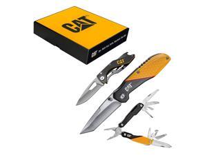Cat 3 Piece Multi-Tool and Pocket Knife Gift Set Box - 240126 Cat 3 Piece Multi-Tool and Pocket Knife Gift Set Box - 240126